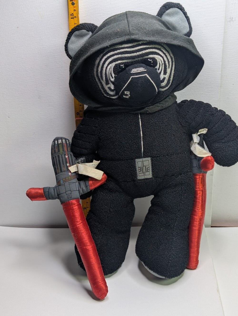 Build-A-Bear Star Wars Kylo Ren Force Awakens 16" Plush w 2 Lightsabers BABW